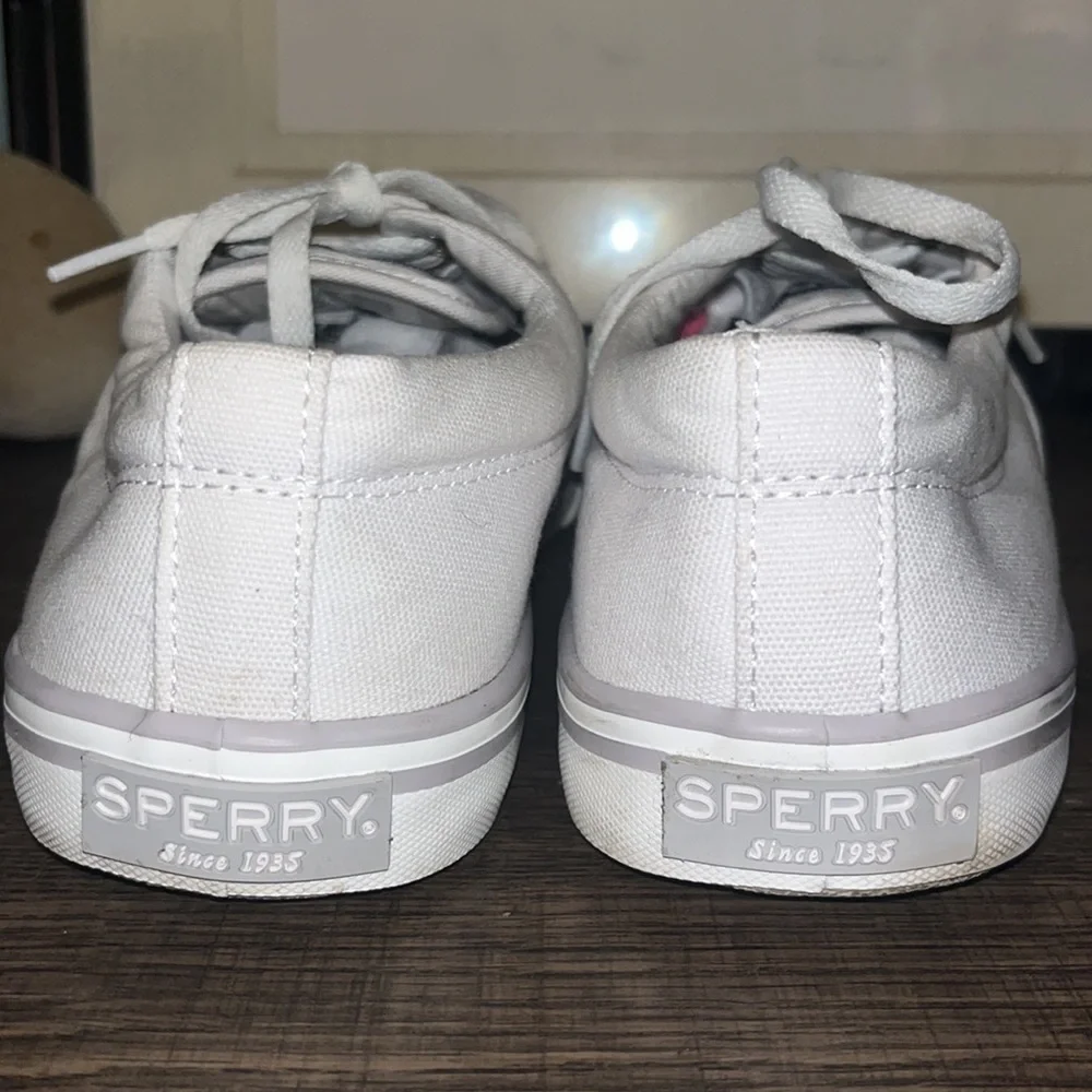 SPERRY TOP-SIDER STRIPER II CVO CANVAS WHITE SNEAKER [STS23881] (SIZE Men’s 8W)